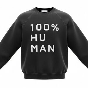 EVERLANE 100% HUMAN 100% Cotton BLACK SWEATSHIRT